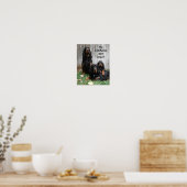 DOOR MOED NIET KUNSTGREEP Gordon Setter Poster (Keuken)