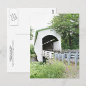 Door Mosby Creek gedekte brug Briefkaart (Voorkant / Achterkant)