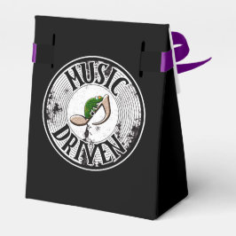 Door muziek aangedreven favoriete vak bedankdoosjes