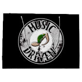 Door muziek aangedreven grote cadeautas (Achterkant)