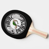 Door muziek aangedreven pingpongpeddel tafeltennisbatje (Zijkant)