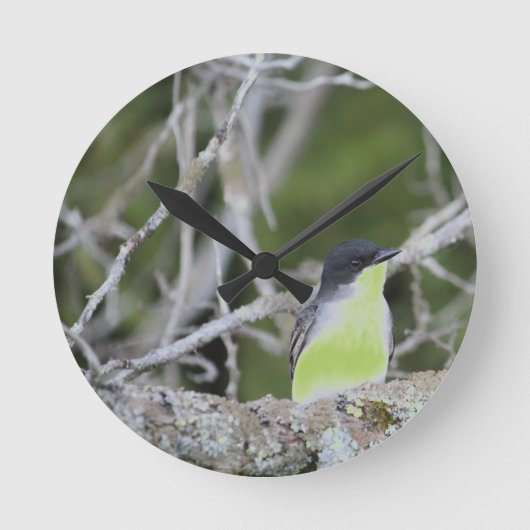 Door natuur geïnspireerd ontwerp ronde klok (Voorkant)