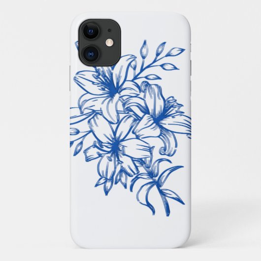 door natuur geïnspireerde bloem Case-Mate iPhone case (Achterkant)