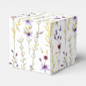 Door Natuur geïnspireerde levende wilde bloemen Bedankdoosjes (Achterkant)