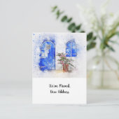 Door Nieuw Adres Aankondiging Briefkaart (Staand voorkant)