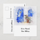 Door Nieuw Adres Aankondiging Briefkaart (Voorkant / Achterkant)