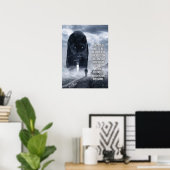 Door obstakels gemeten succes - Gym, breekbaar Pos Poster (Thuiskantoor)