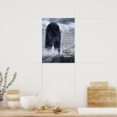 Door obstakels gemeten succes - Gym, breekbaar Pos Poster (Keuken)