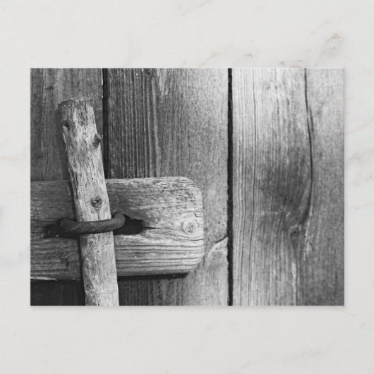 Door of old barn 4 briefkaart (Voorkant)