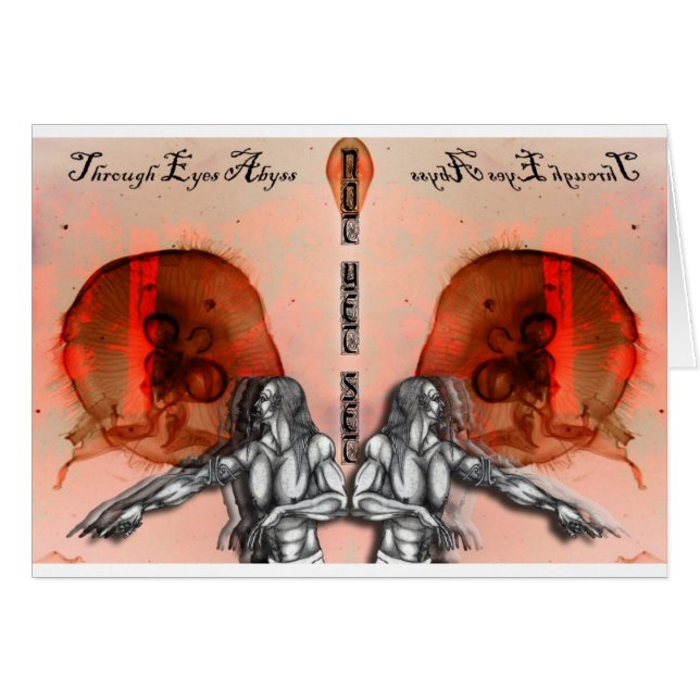 "Door ogen afgrond" Merch (Voorkant Horizontaal)