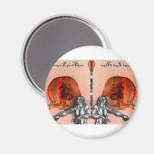 "Door ogen afgrond" Merch Magneet (Voorkant / Achterkant)