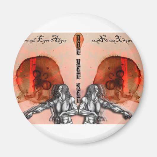 "Door ogen afgrond" Merch Magneet (Voorkant)