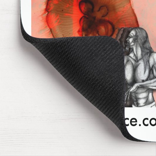 "Door ogen afgrond" Merch Muismat (Hoek)