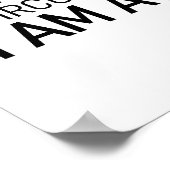 Door ongelukkige omstandigheden ben ik wakker poster (Hoek)