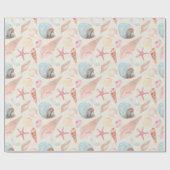 Door ontwerp 10 van de Reeks van het Zee Cadeaupapier (Vlak)