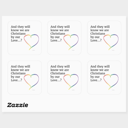 Door onze liefde Stickers (Vel)