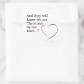 Door onze liefde Stickers (Tas)