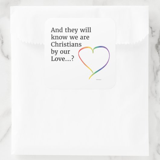 Door onze liefde Stickers (Tas)