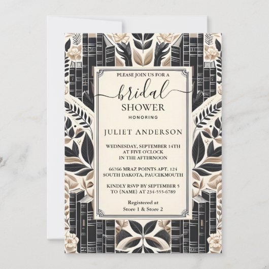 Door Oud Engels Retro Book Club Hoesje Vrijgezelle Kaart (Voorkant)