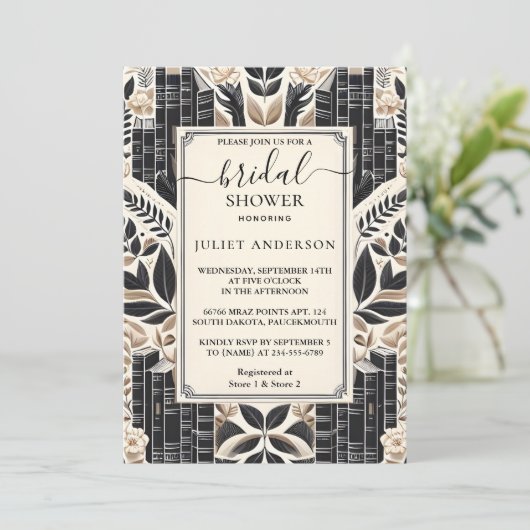 Door Oud Engels Retro Book Club Hoesje Vrijgezelle Kaart (Staand voorkant)