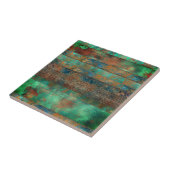 Door Patina geïnspireerde loft industrieel decor Tegeltje (Zijkant)