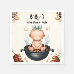 Door Plaid Babyq Fun Food Steak Beef BBQ Baby show Servet