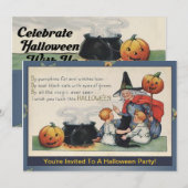 door Pumpkin Fat  Halloween Poem-uitnodigingen Kaart (Voorkant / Achterkant)