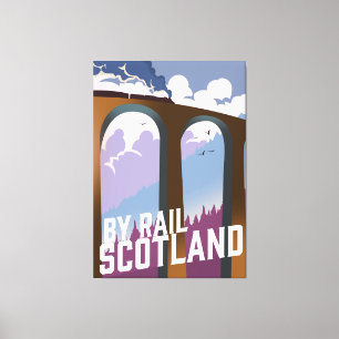 Door Rail Scotland Canvas Afdruk