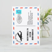 Door reizen geïnspireerde uitnodiging (Staand voorkant)