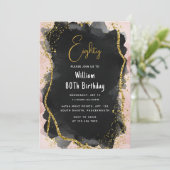 Door Retro Fun Adult Humor Happy Chic 80th Birthda Kaart (Staand voorkant)