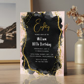 Door Retro Fun Adult Humor Happy Chic 80th Birthda Kaart