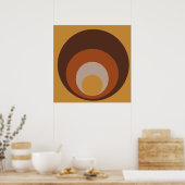 Door Retro geïnspireerd Poster (Keuken)