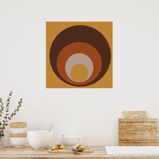 Door Retro geïnspireerd Poster (Keuken)