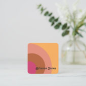 Door Retro geïnspireerd Visitekaartje (Staand voorkant)