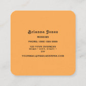 Door Retro geïnspireerd Visitekaartje (Achterkant)