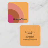 Door Retro geïnspireerd Visitekaartje (Voorkant / Achterkant)