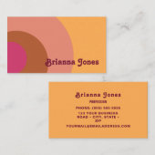 Door Retro geïnspireerd Visitekaartje (Voorkant / Achterkant)