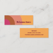 Door Retro geïnspireerd Visitekaartje (Voorkant / Achterkant)