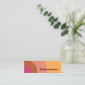 Door Retro geïnspireerd Visitekaartje (Staand voorkant)