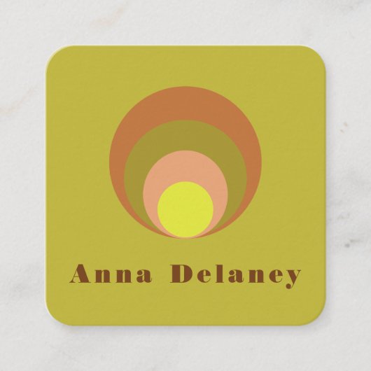 Door Retro geïnspireerd Visitekaartje (Voorkant)