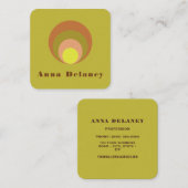 Door Retro geïnspireerd Visitekaartje (Voorkant / Achterkant)