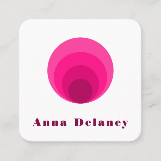 Door Retro geïnspireerd Visitekaartje (Voorkant)