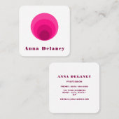 Door Retro geïnspireerd Visitekaartje (Voorkant / Achterkant)