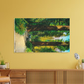 Door reuzenbos, sequoia's canvas afdruk (Insitu (Woonkamer))