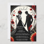 Door Ruby Claret Wit Hart Rood Zwart Vrijgezellenf Kaart (Voorkant)