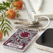 Door ruby en zilver geïnspireerde Sleutelhanger (0 (Voorkant Rechts)