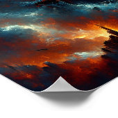 Door ruimte en tijd poster (Hoek)