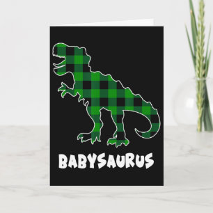 Door Saurus T-rex Dinosauriërs Geruite St Patricks Kaart