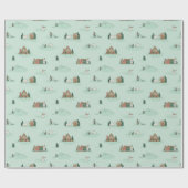 Door Scandinavië geïnspireerd omslagpapier Cadeaupapier (Vlak)