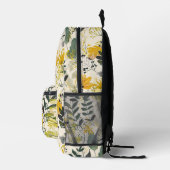 Door schandalen geïnspireerde botanische schetsen bedrukte rugzak (Rechts)